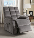 Grey Power Lift Recliner with Massage