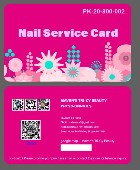 Press-On Nail Membership Card (30 Sessions)