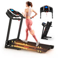 Folding Treadmills for Home - 3.5HP Portable Foldable with Incline, Electric Treadmill for Running Walking Jogging Exercise with 12 Preset Programs, Indoor Workout Training Space Save Apartment,APP