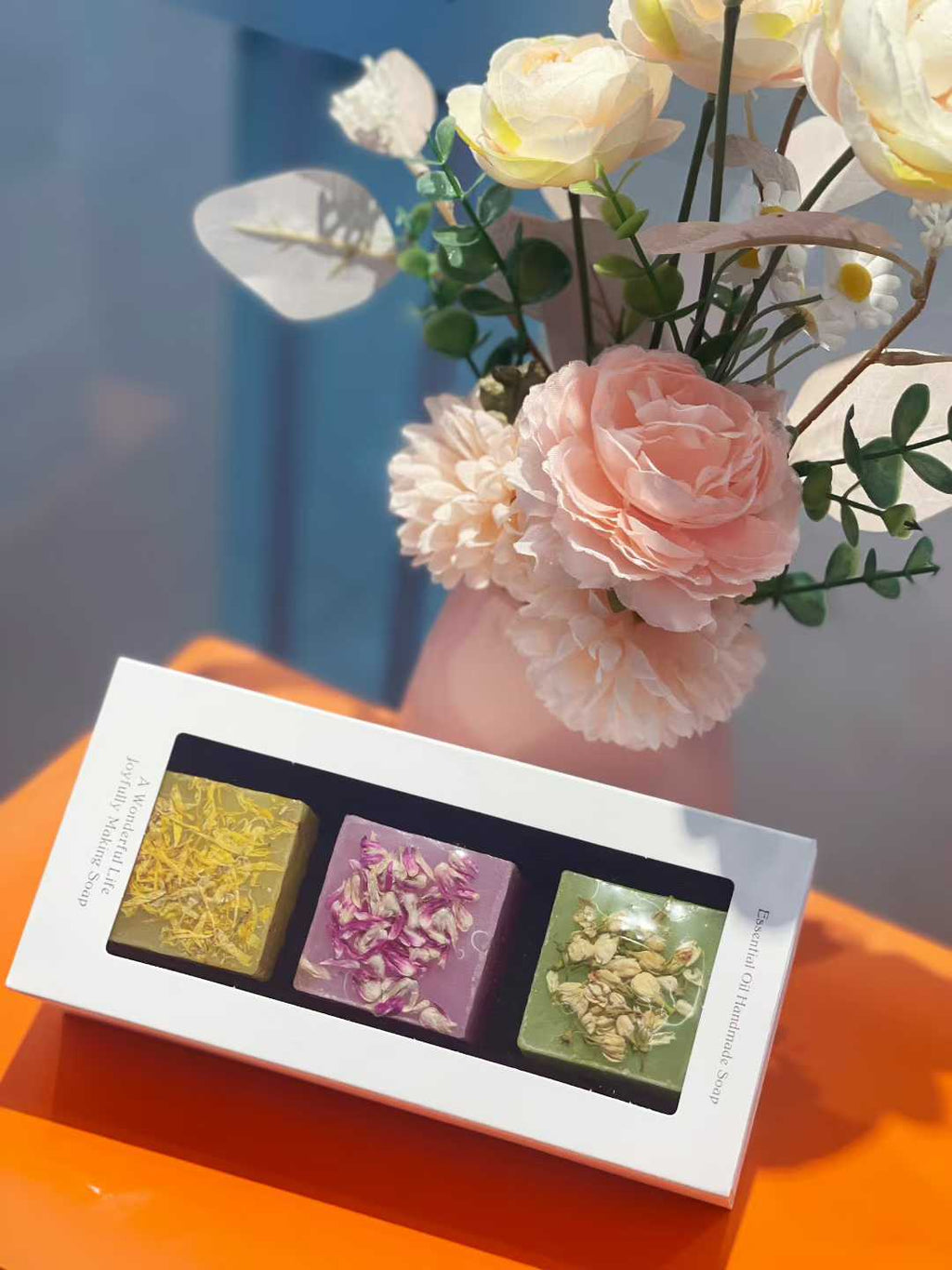 Handmade soap, bath bombs