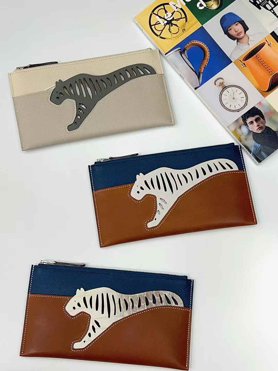 Luxury handcrafted.Cute Wallet,,, card holder, leather purse ，made of genuine leather 钱包卡包皮夹