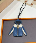 Luxury handcrafted,..Cute keychains and backpack charms made of genuine leather 钥匙、背包手工真皮挂件.（副本）