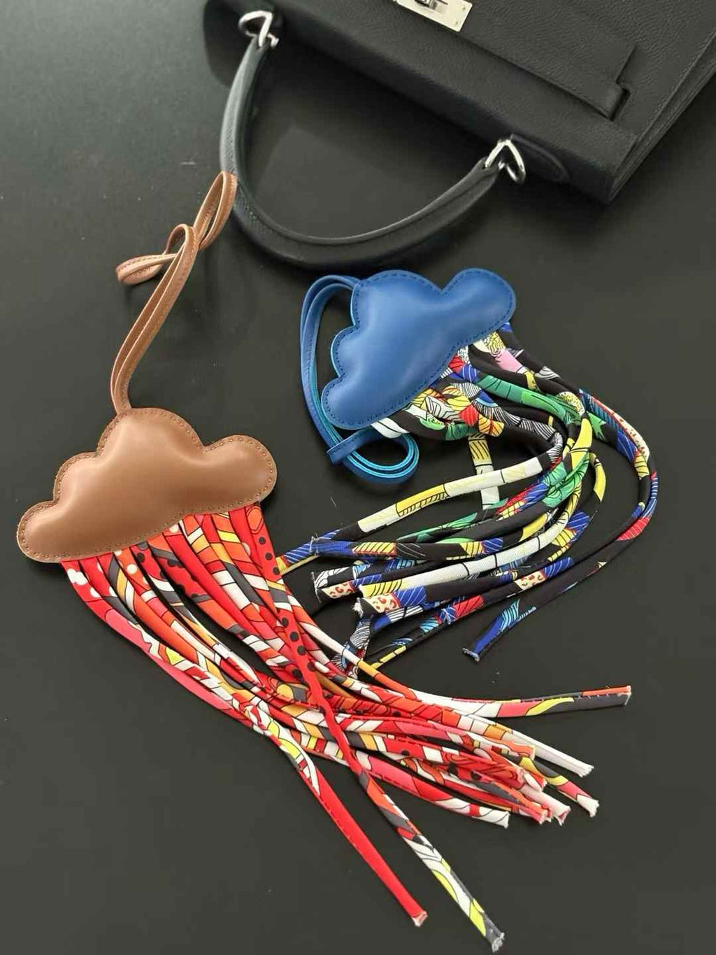 Luxury handcrafted .Cute keychains and backpack charms made of genuine leather 钥匙、背包手工真皮挂件）（副本）（副本）