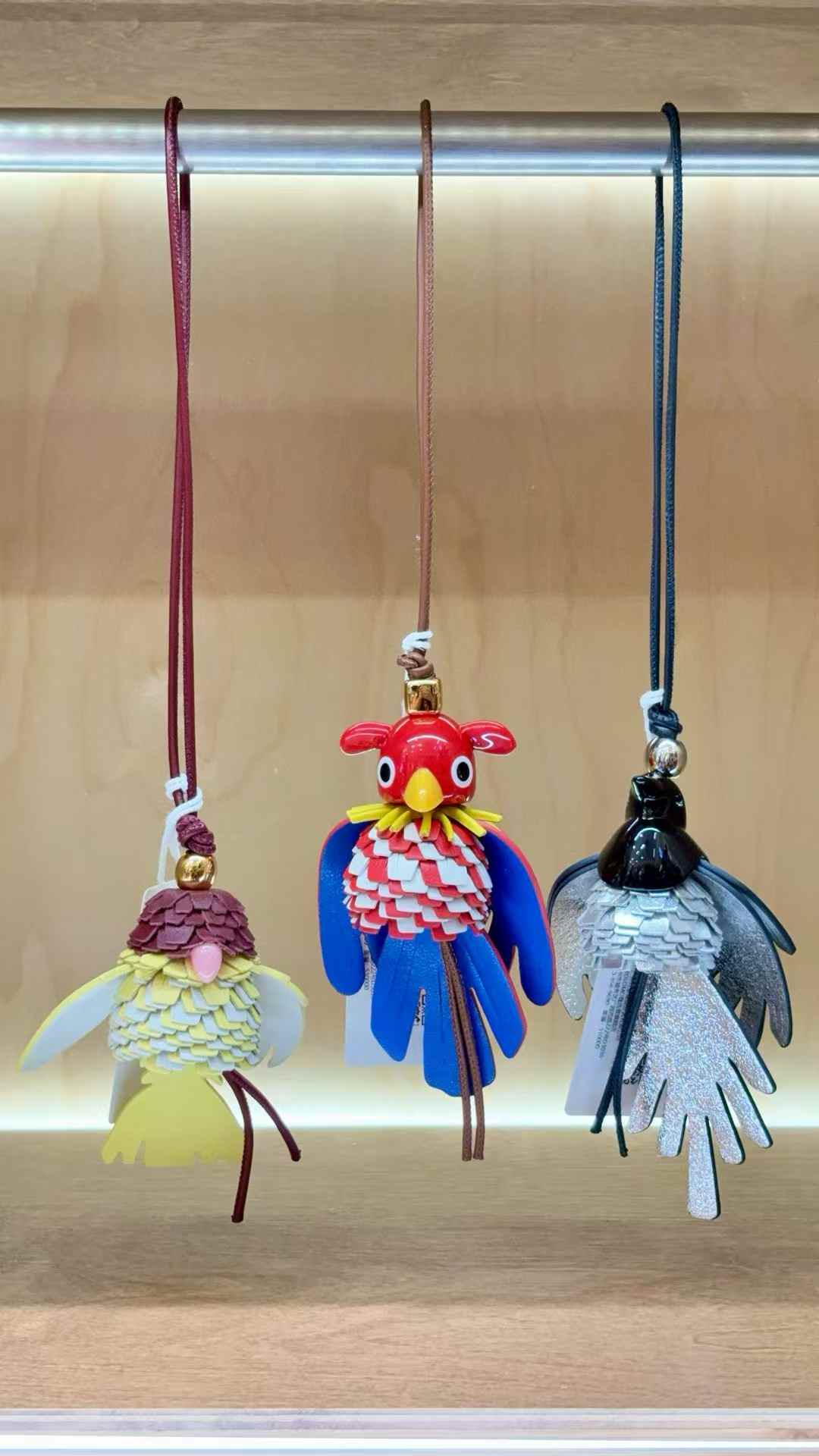 Luxury handcrafted .Cute keychains and backpack charms made of genuine leather 钥匙、背包手工真皮挂件）（副本）（副本）