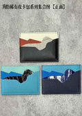Luxury handcrafted.Cute Wallet,,, card holder, leather purse ,made of genuine leather 钱包卡包皮夹