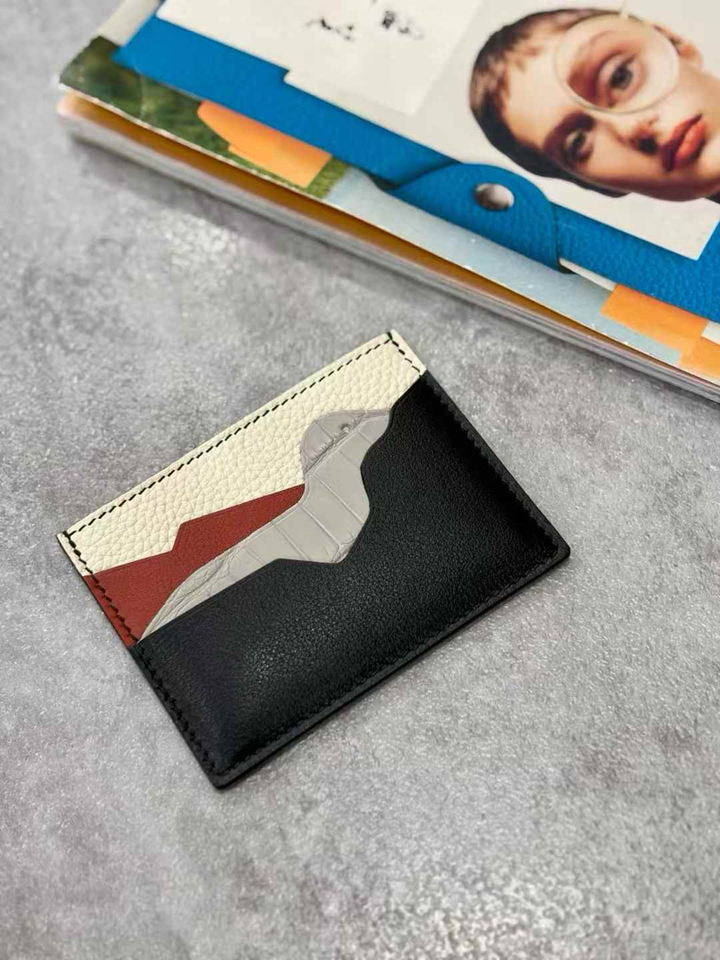 Luxury handcrafted.Cute Wallet, card holder, leather purse ，made of genuine leather 钱包卡包皮夹