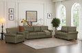 Living Room Sofa with Storage Sofa 1+2+3 Sectional Taupe Faux Leather