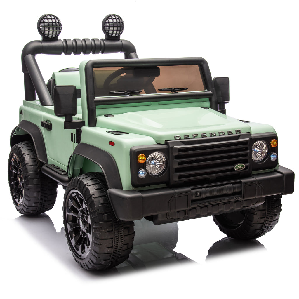 Licensed Land Rover Defender Volta 5008 24V Kids Ride On Car W/Parents Control,2wd,Four-wheel suspension,Bluetooth,MP3,Music,Adjustable volume,Power display,LED Lights,Speeds 1.86-3.11MPH for Kids 3-7
