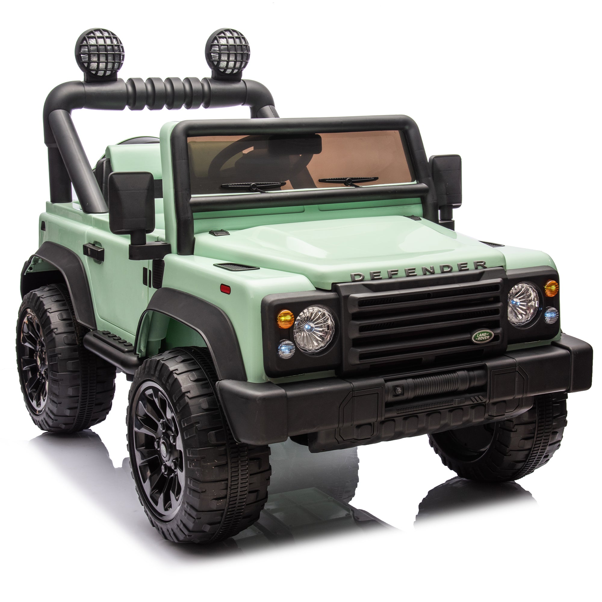 Licensed Land Rover Defender Volta 5008 24V Kids Ride On Car W/Parents Control,2wd,Four-wheel suspension,Bluetooth,MP3,Music,Adjustable volume,Power display,LED Lights,Speeds 1.86-3.11MPH for Kids 3-7
