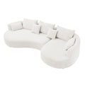 Curved Sofa with Ingenious Shape White(Same Sku:W876S00130)