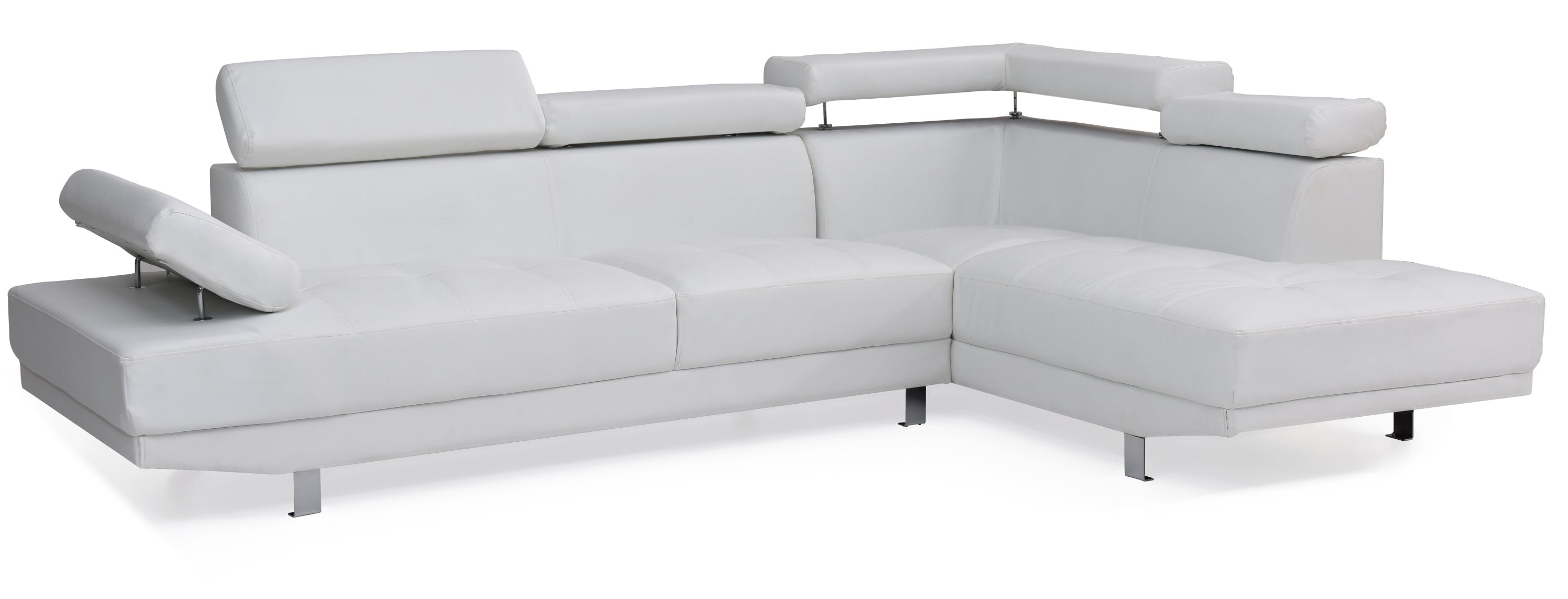 Riveredge G449-SC Sectional  ( Without Ottoman) , WHITE