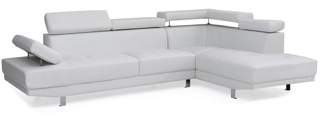 Riveredge G449-SC Sectional  ( Without Ottoman) , WHITE