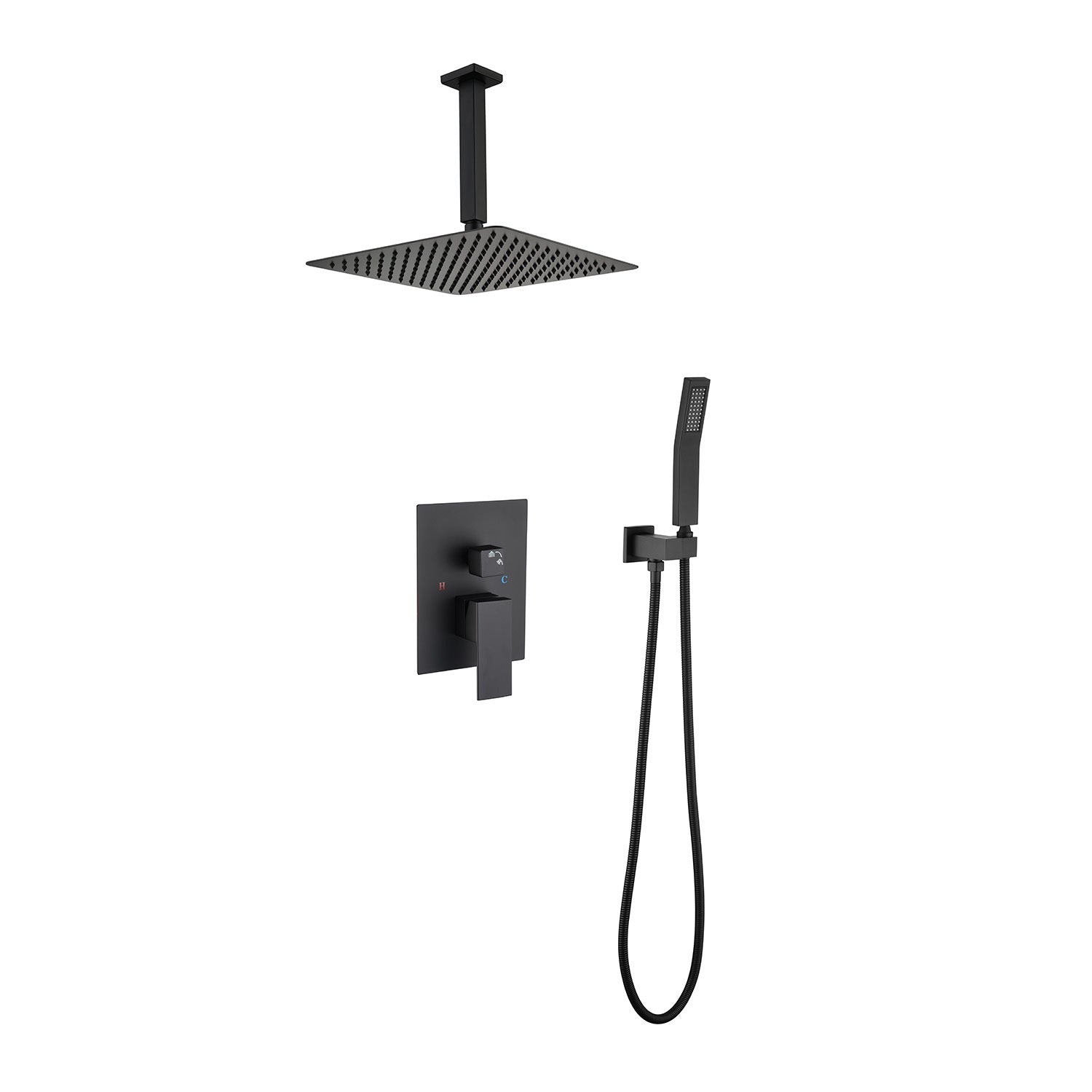 16' Shower Head System Ceiling Mounted Shower