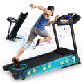 Treadmills for Home, Electric Treadmill with  Automatic Incline, Foldable 3.5HP Workout Running Machine Walking, Double Running Board Shock Absorption Pulse Sensor Bluetooth Speaker APP FITSHOW.