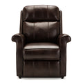 Landis Brown Traditional Lift Chair with Electric Recline Function in Faux Leather