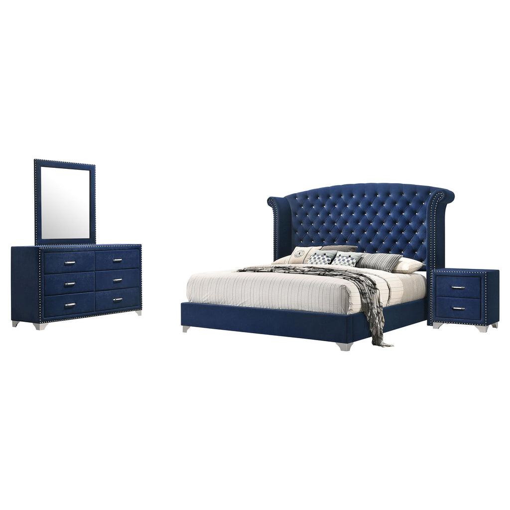 Kennedy Pacific Blue 4-piece Queen Bedroom Set