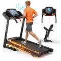Foldable Treadmill with Incline, Folding Treadmill for Home Electric Treadmill Workout Running Machine, Handrail Controls Speed, Pulse Monitor,APP