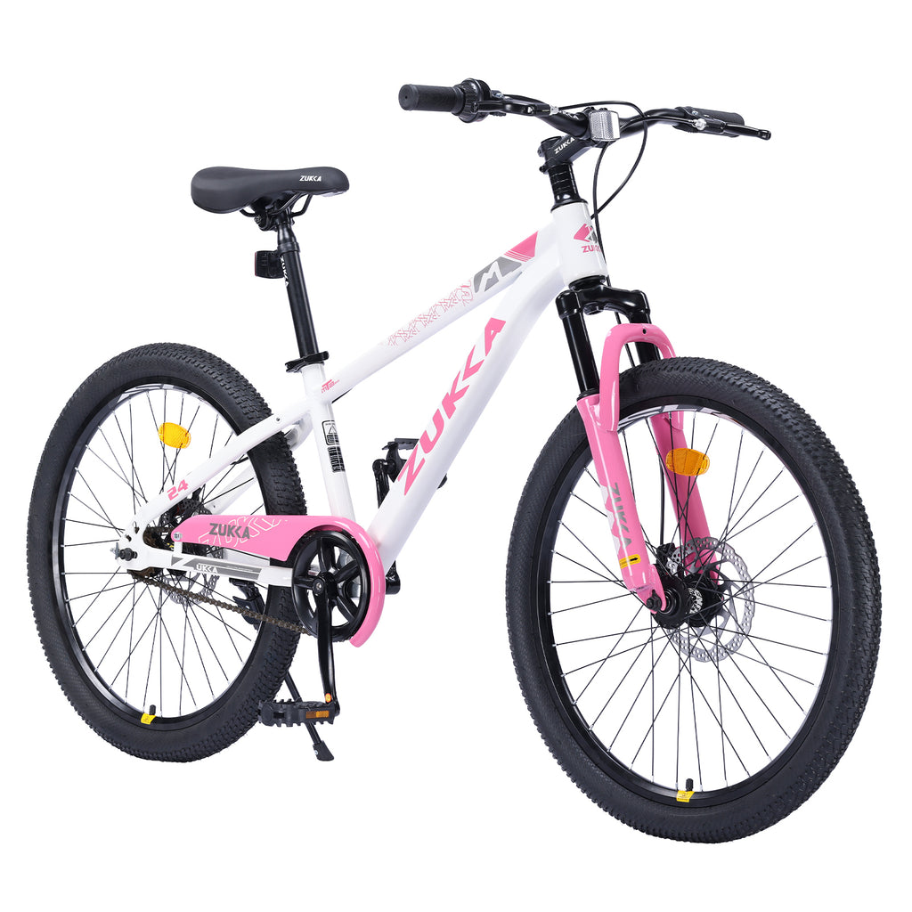 ZUKKA Mountain Bike,24 Inch MTB for Boys and Girls Age 9-12 Years,Multiple Colors