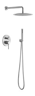 Shower System, Wall Mounted Shower Faucet Set for Bathroom with High Pressure 10' Stainless Steel Rain Shower head Handheld Shower Set, 2 Way Pressure Balance Shower Valve Kit