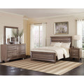 Oatfield Washed Taupe 4-piece Queen Bedroom Set