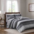 9-Piece Queen 9 Piece Comforter Set with Cotton Bed Sheets,Black