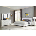 Dulcey White High Gloss 4-piece Queen Bedroom Set