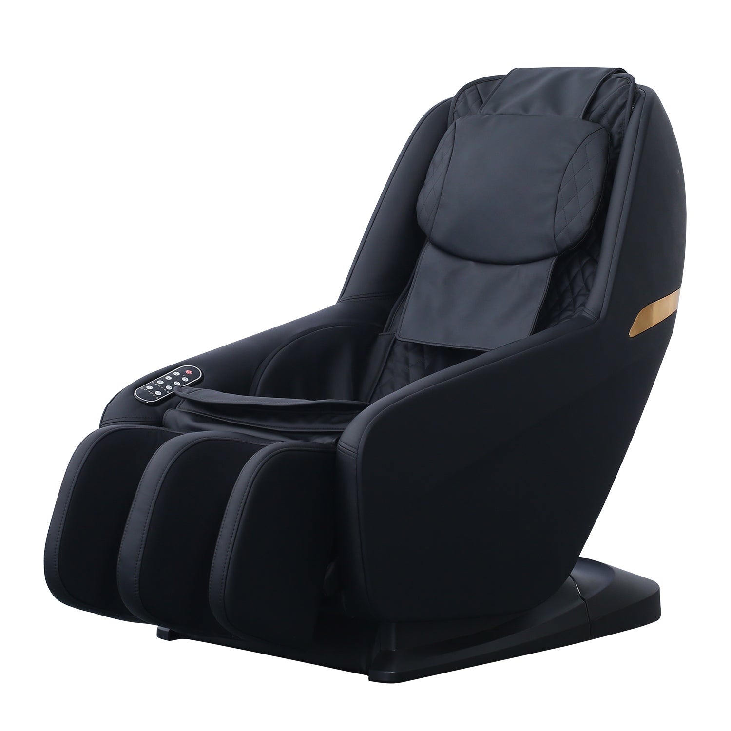 Knead Tap Shiatsu Massage Chair, Zero Gravity Full Body Black Massage Chair with Auto Modes and Airbag Massage, ABS+Steel(Q235) Frame
