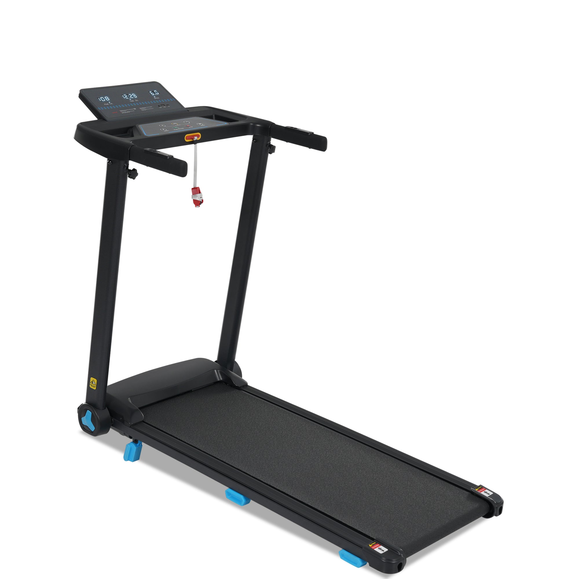 Folding Treadmills for Home Small, 3.0HP Portable Treadmill with 8% Incline,10MPH Walking Pad with Incline, 300 LBS Walking Pad Treadmills with Bluetooth, Heart Rate Sensors,Charge Station