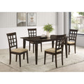 Henin Cappuccino and Beige 5-piece Dining Set
