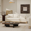 Knox 84' Modern Farmhouse Sofa, French beige Performance Velvet